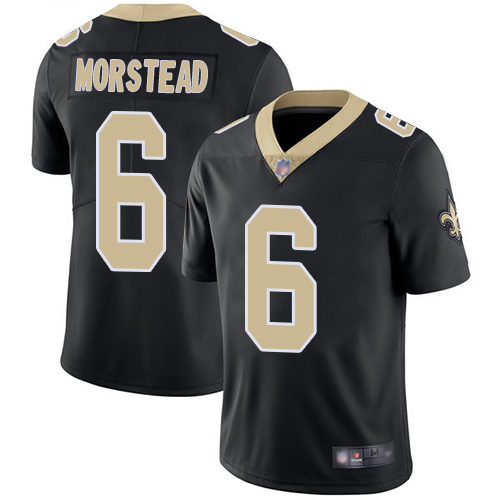 Men New Orleans Saints Limited Black Thomas Morstead Home Jersey NFL Football 6 Vapor Untouchable Jersey